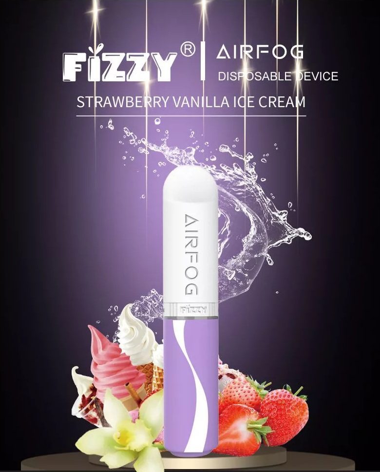 Fizzy Airfog Pod 1 Lần Strawberry Vanilla ICE Cream