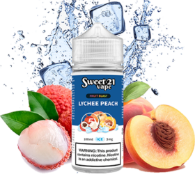 Sweet 21 Fruit Blast Freebase Lychee Peach Ice Vải Đào Lạnh