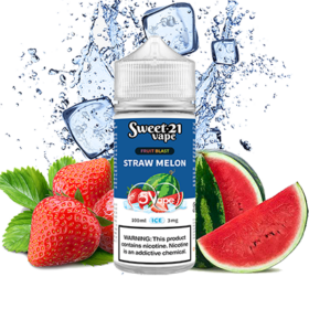 Sweet 21 Fruit Blast Freebase Strawberry Watermelon Ice Dâu Dưa Hấu Lạnh